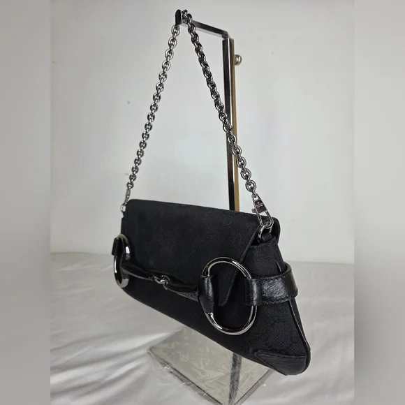Gucci Horsebit Chain cloth handbag - Picture 2 of 13